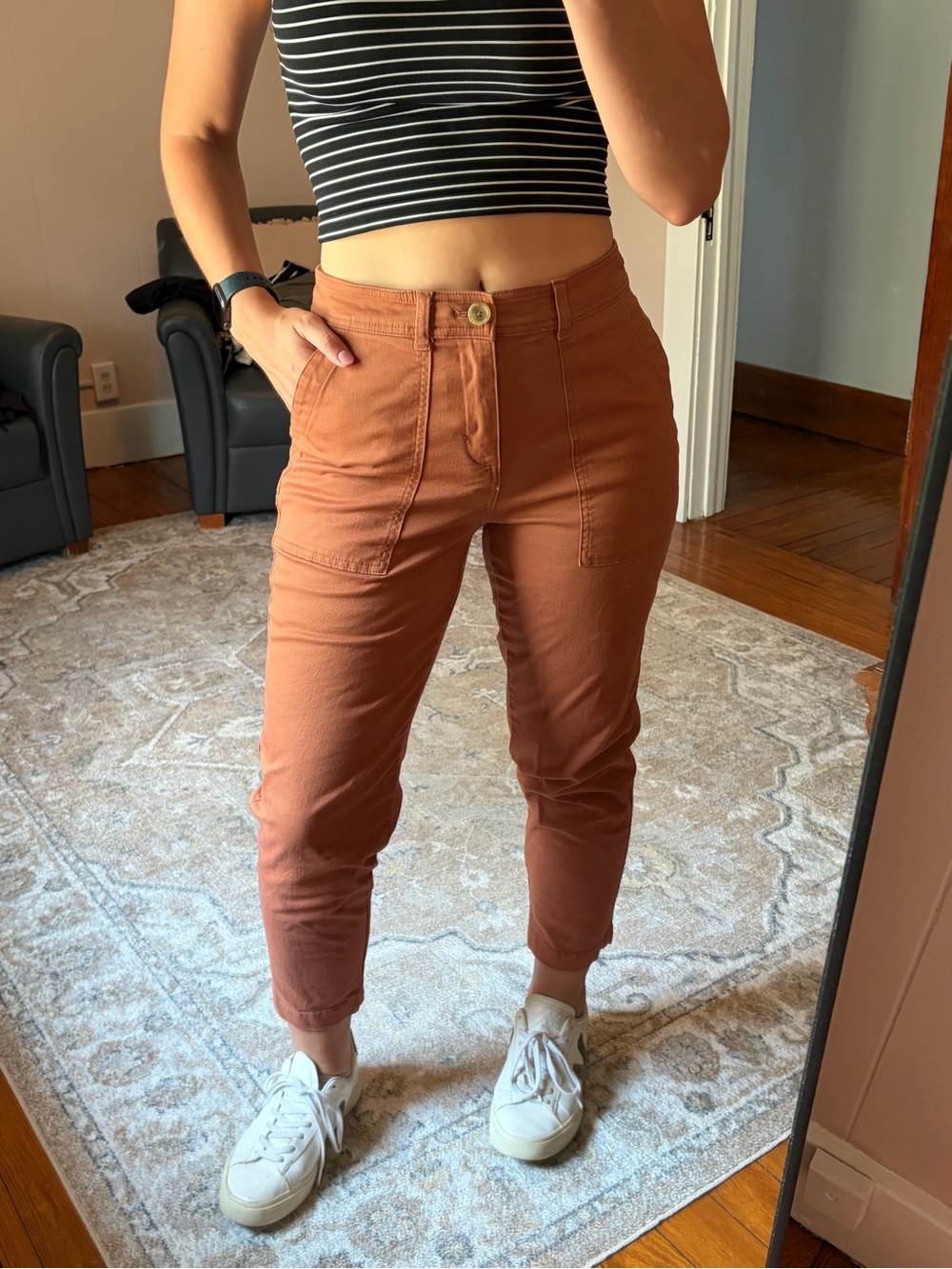 Burnt orange pants